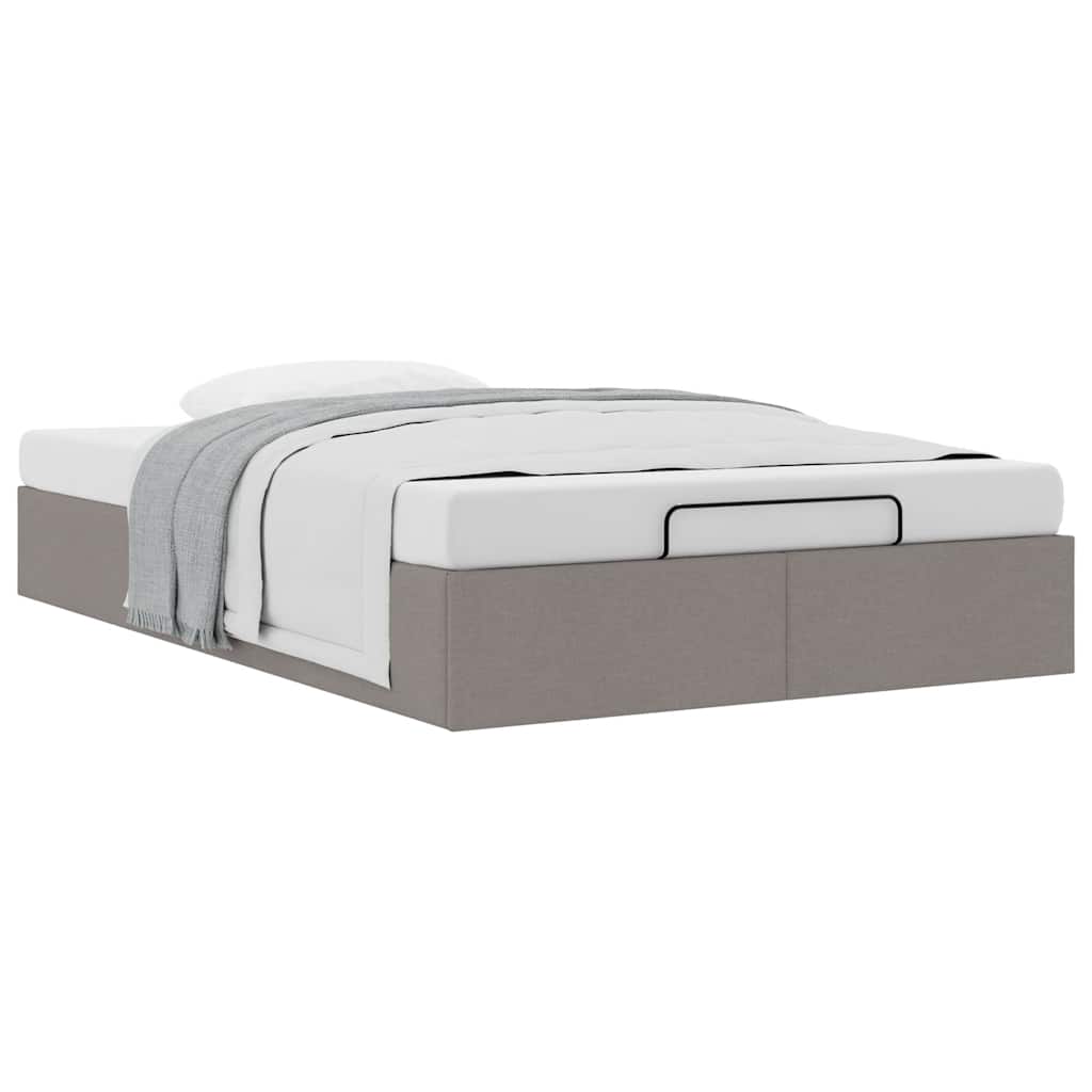 Bedframe zonder matras 120x190 cm stof taupe is nu te koop bij PeponiXL, paradijselijk wonen!