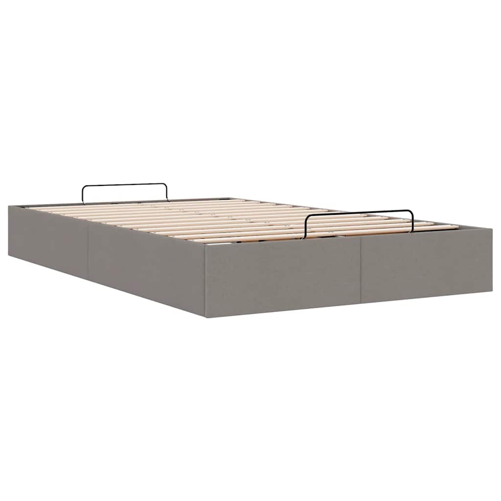 Bedframe zonder matras 120x190 cm stof taupe is nu te koop bij PeponiXL, paradijselijk wonen!