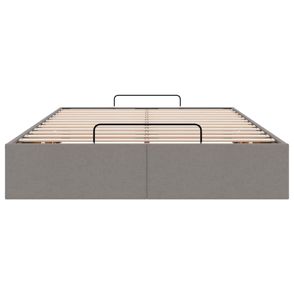 Bedframe zonder matras 120x190 cm stof taupe is nu te koop bij PeponiXL, paradijselijk wonen!