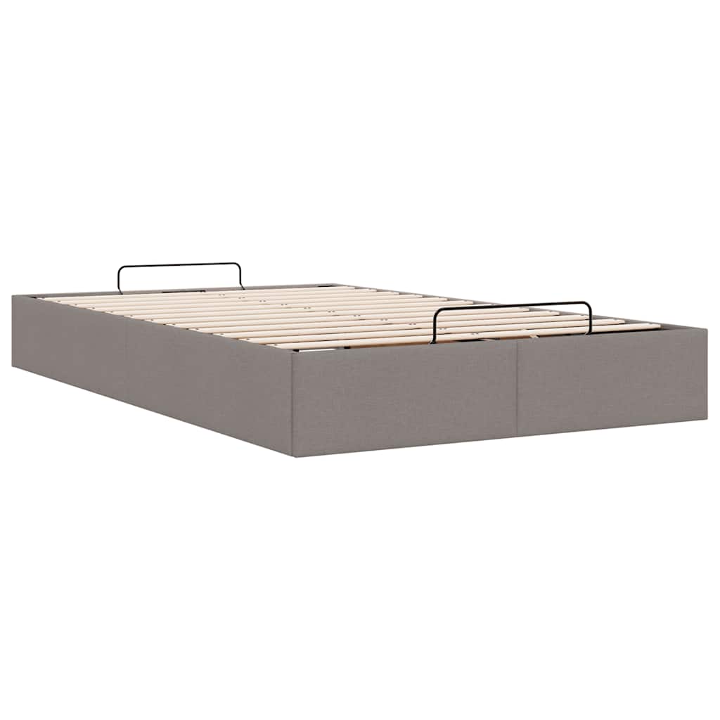 Bedframe zonder matras 120x190 cm stof taupe is nu te koop bij PeponiXL, paradijselijk wonen!