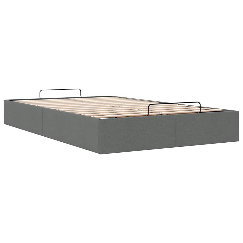 Bedframe zonder matras 120x200 cm stof donkergrijs is nu te koop bij PeponiXL, paradijselijk wonen!