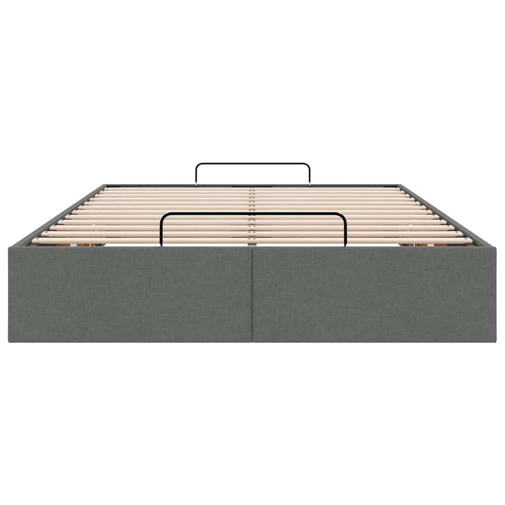 Bedframe zonder matras 120x200 cm stof donkergrijs is nu te koop bij PeponiXL, paradijselijk wonen!
