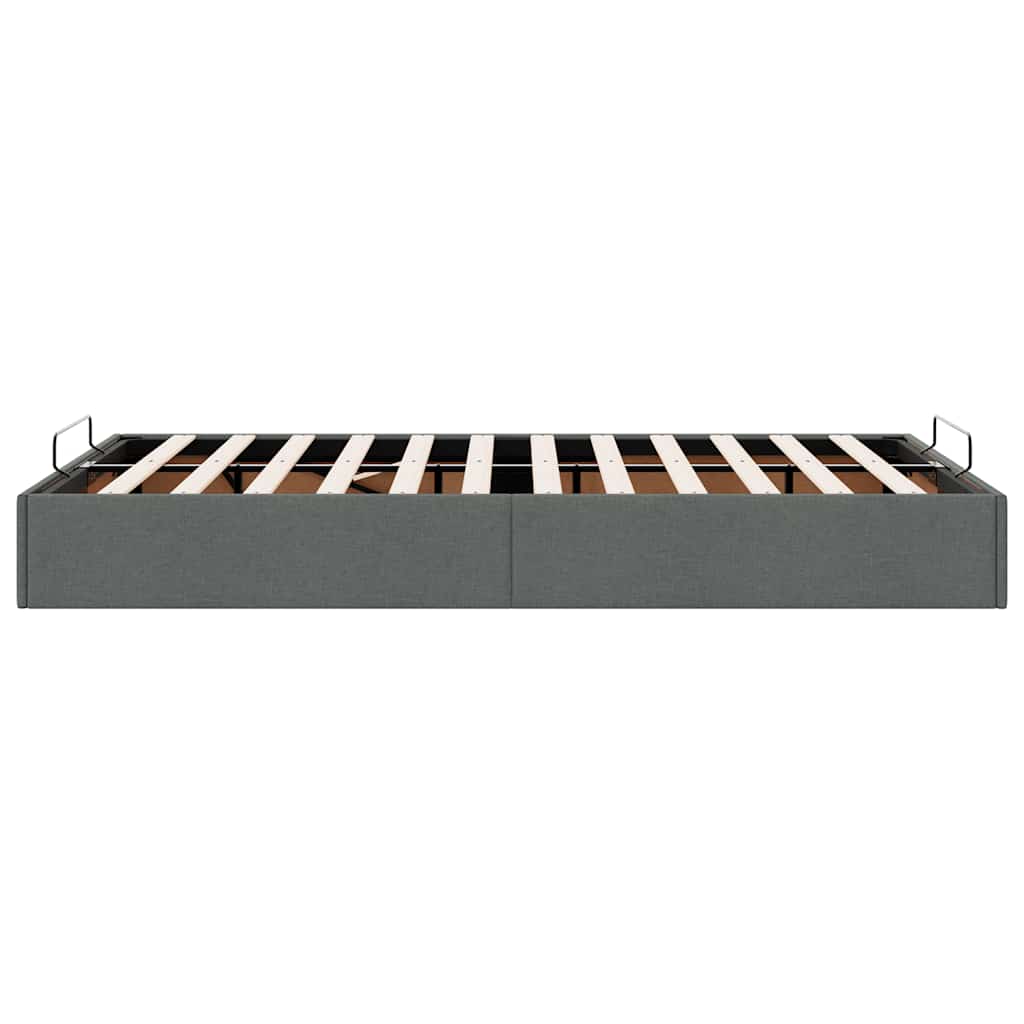 Bedframe zonder matras 120x200 cm stof donkergrijs is nu te koop bij PeponiXL, paradijselijk wonen!