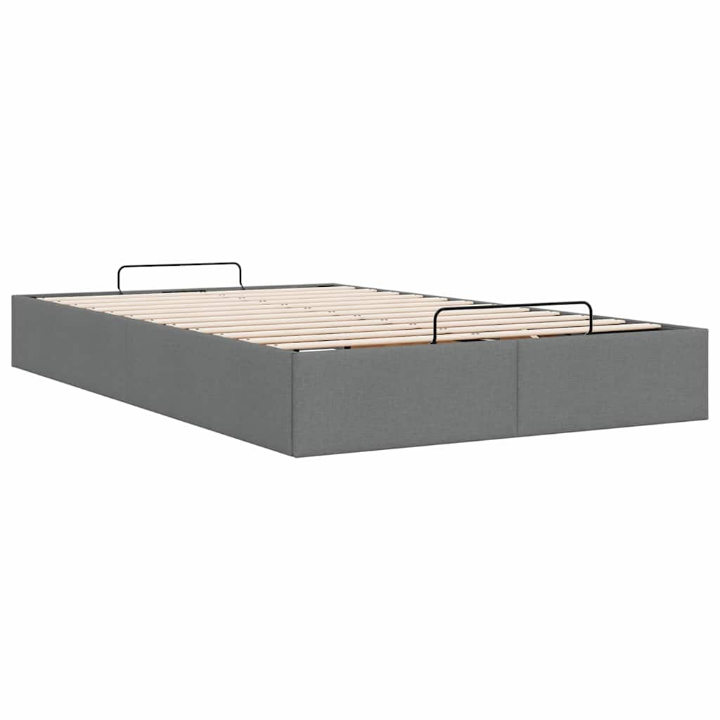 Bedframe zonder matras 120x200 cm stof donkergrijs is nu te koop bij PeponiXL, paradijselijk wonen!