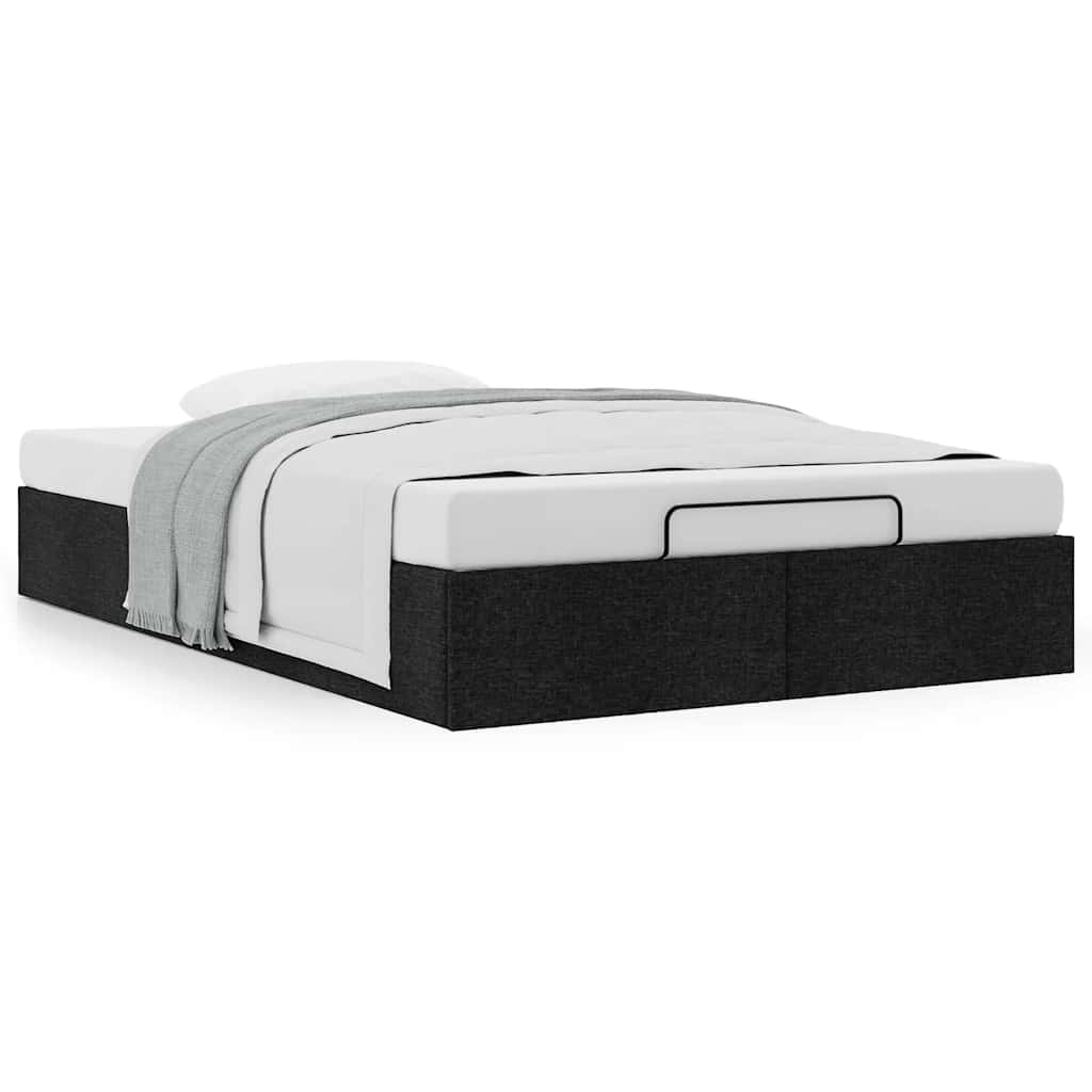 Bedframe zonder matras 120x200 cm stof zwart is nu te koop bij PeponiXL, paradijselijk wonen!
