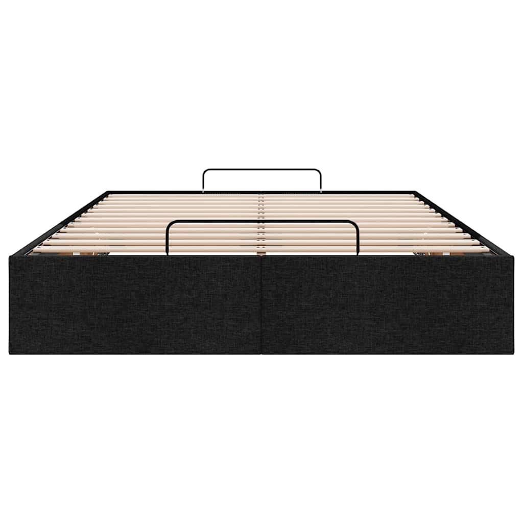 Bedframe zonder matras 120x200 cm stof zwart is nu te koop bij PeponiXL, paradijselijk wonen!