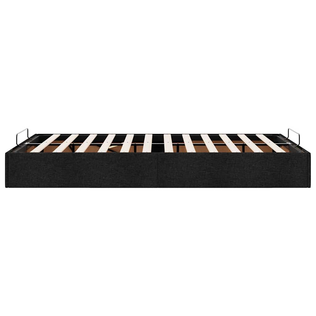 Bedframe zonder matras 120x200 cm stof zwart is nu te koop bij PeponiXL, paradijselijk wonen!