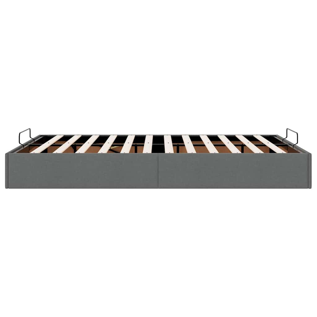 Bedframe zonder matras 140x190 cm stof donkergrijs is nu te koop bij PeponiXL, paradijselijk wonen!