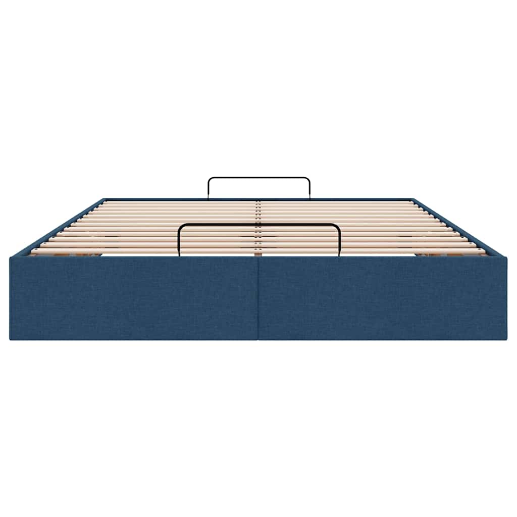 Bedframe zonder matras 140x200 cm stof blauw is nu te koop bij PeponiXL, paradijselijk wonen!