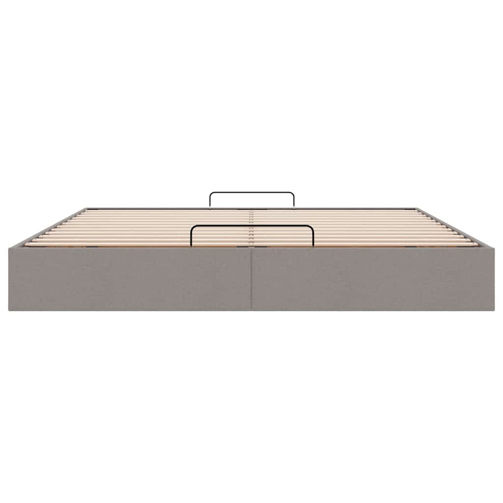 Bedframe zonder matras 160x200 cm stof taupe is nu te koop bij PeponiXL, paradijselijk wonen!