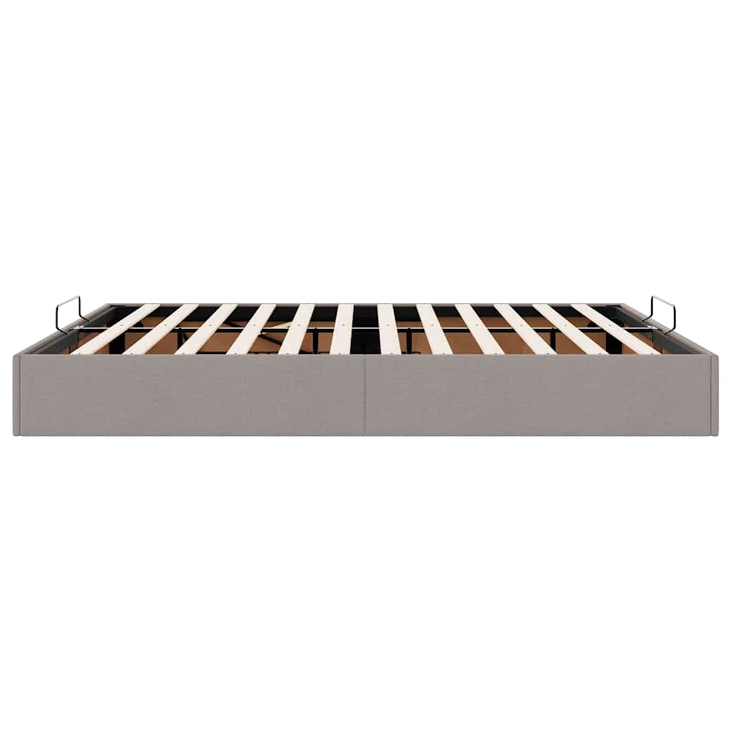 Bedframe zonder matras 160x200 cm stof taupe is nu te koop bij PeponiXL, paradijselijk wonen!