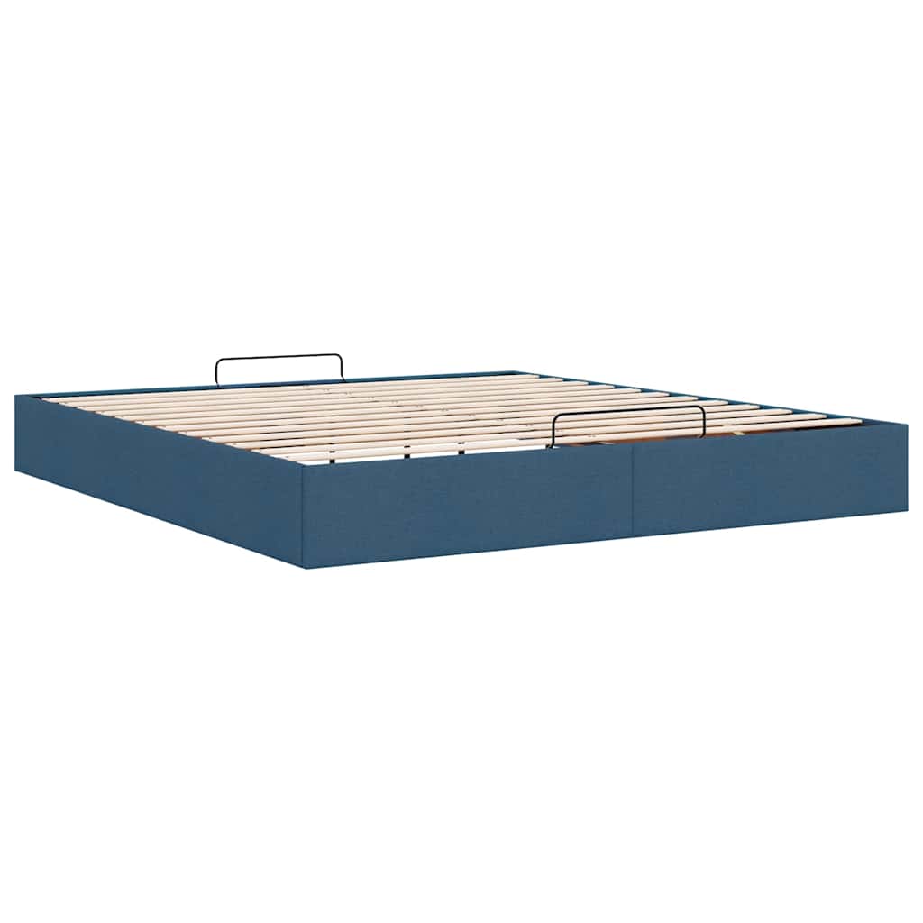 Bedframe zonder matras 160x200 cm stof blauw is nu te koop bij PeponiXL, paradijselijk wonen!