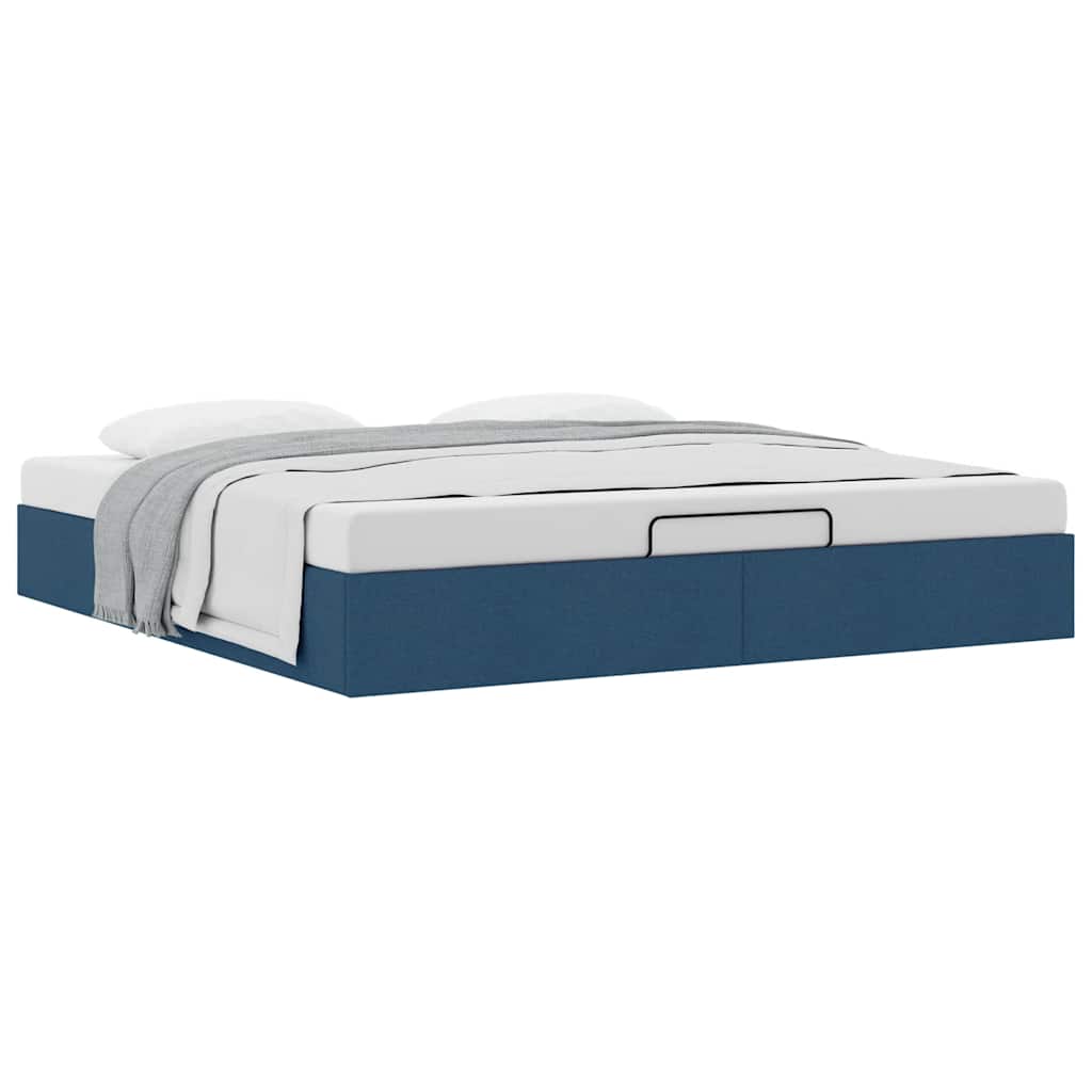 Bedframe zonder matras 160x200 cm stof blauw is nu te koop bij PeponiXL, paradijselijk wonen!