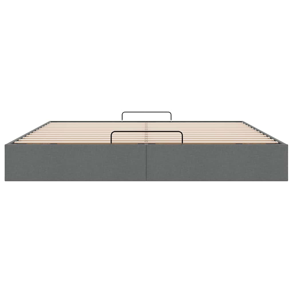 Bedframe zonder matras 180x200 cm stof donkergrijs is nu te koop bij PeponiXL, paradijselijk wonen!