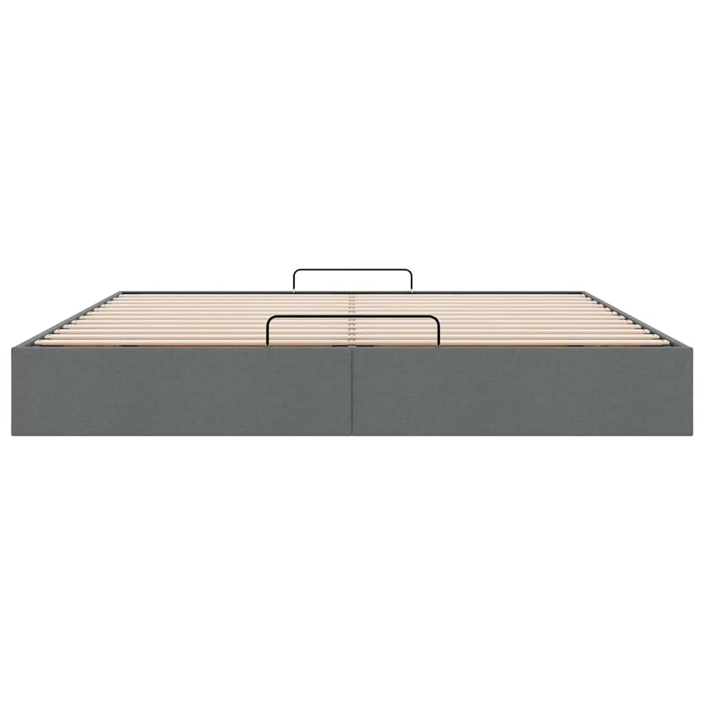 Bedframe zonder matras 180x200 cm stof donkergrijs is nu te koop bij PeponiXL, paradijselijk wonen!
