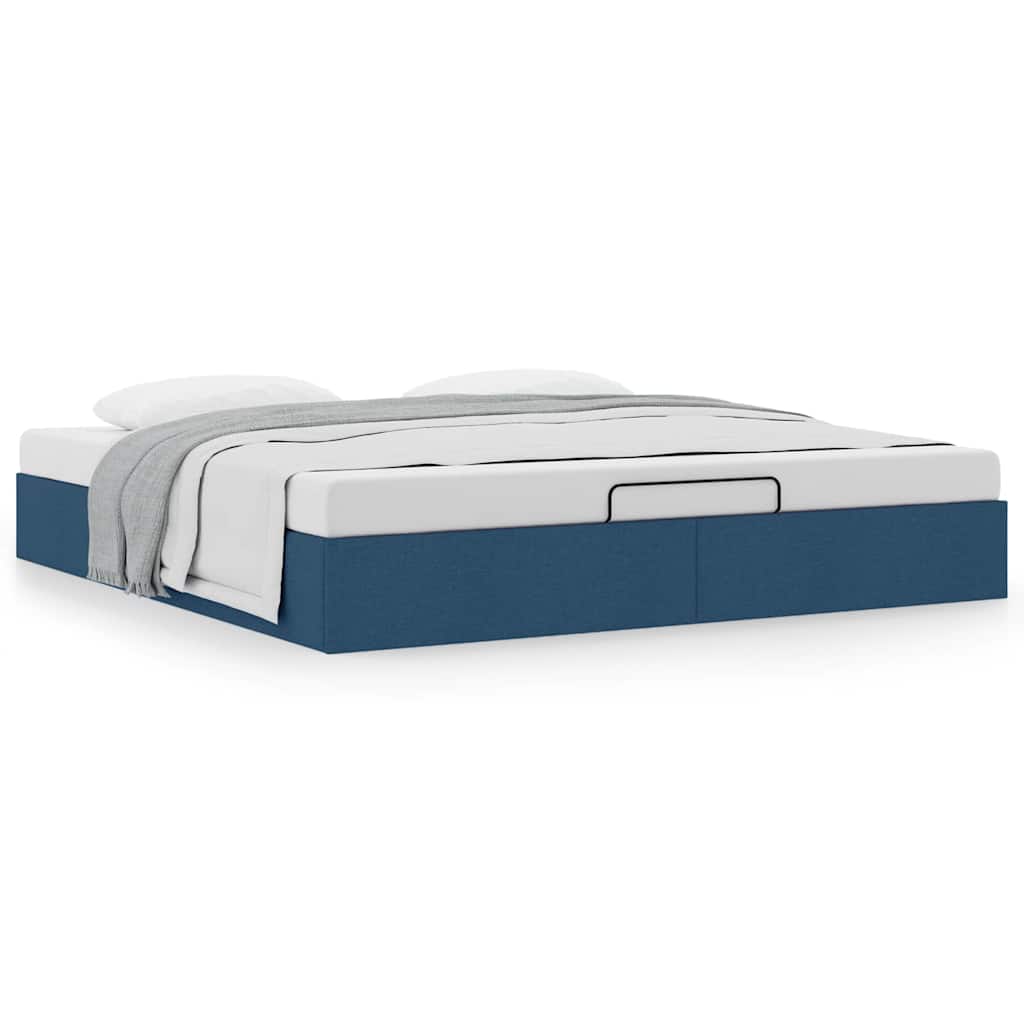 Bedframe zonder matras 180x200 cm stof blauw is nu te koop bij PeponiXL, paradijselijk wonen!