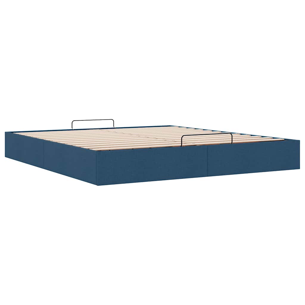 Bedframe zonder matras 180x200 cm stof blauw is nu te koop bij PeponiXL, paradijselijk wonen!