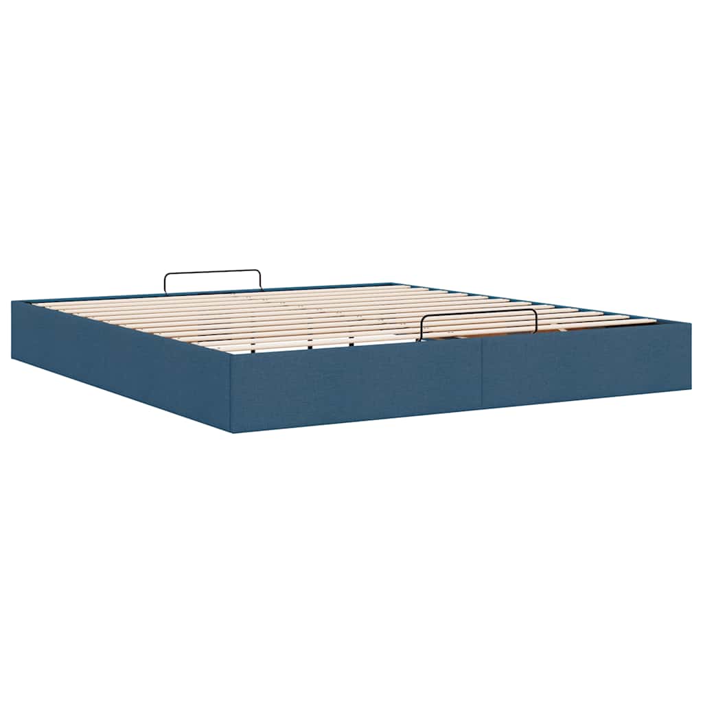 Bedframe zonder matras 180x200 cm stof blauw is nu te koop bij PeponiXL, paradijselijk wonen!