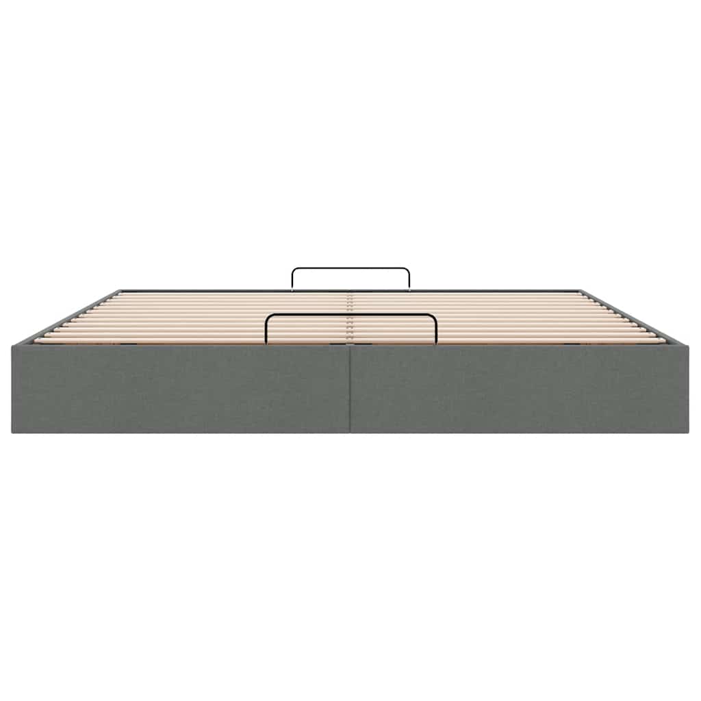 Bedframe zonder matras 200x200 cm stof donkergrijs is nu te koop bij PeponiXL, paradijselijk wonen!