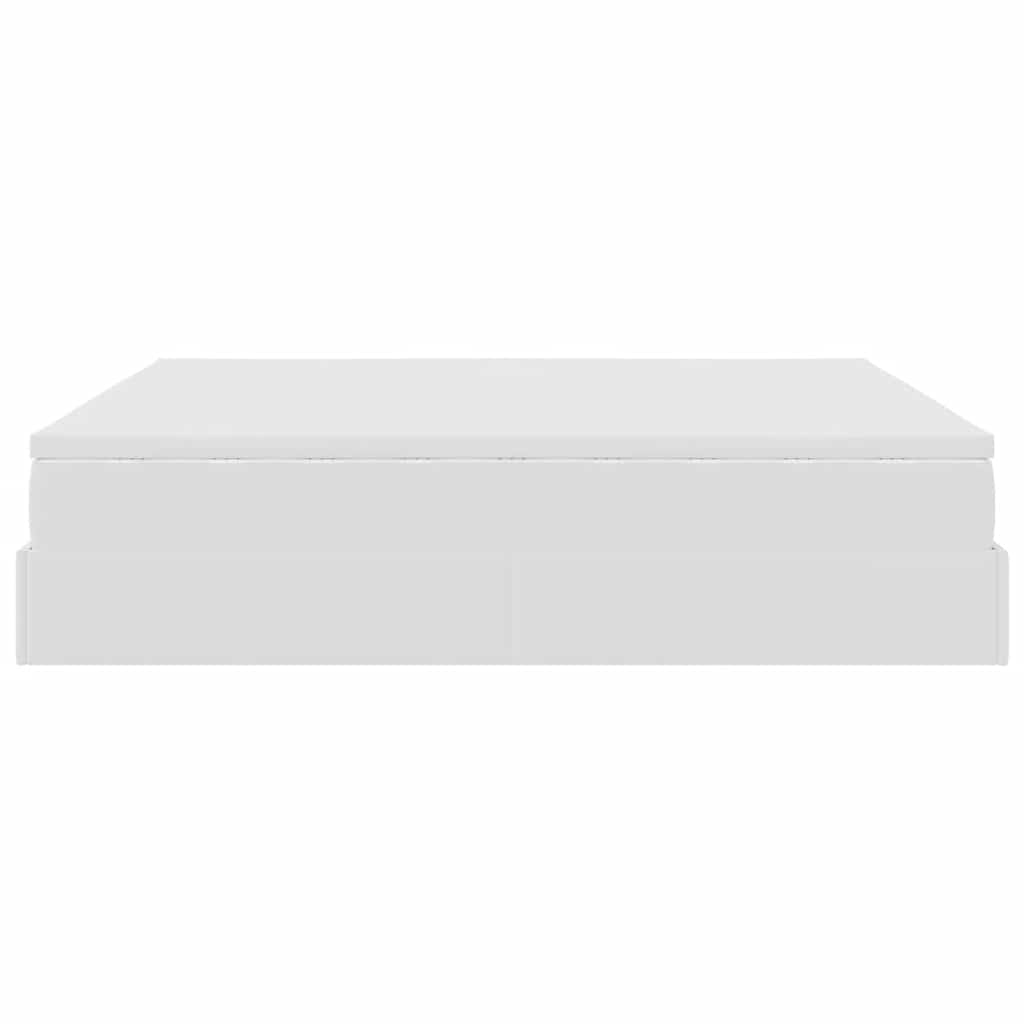 Ottoman bed met matras 180x200cm kunstleer wit is nu te koop bij PeponiXL, paradijselijk wonen!
