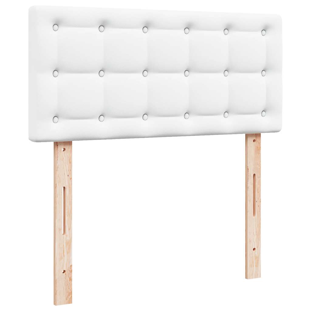 Ottomaanse bed met matras 100x200cm kunstleer wit is nu te koop bij PeponiXL, paradijselijk wonen!