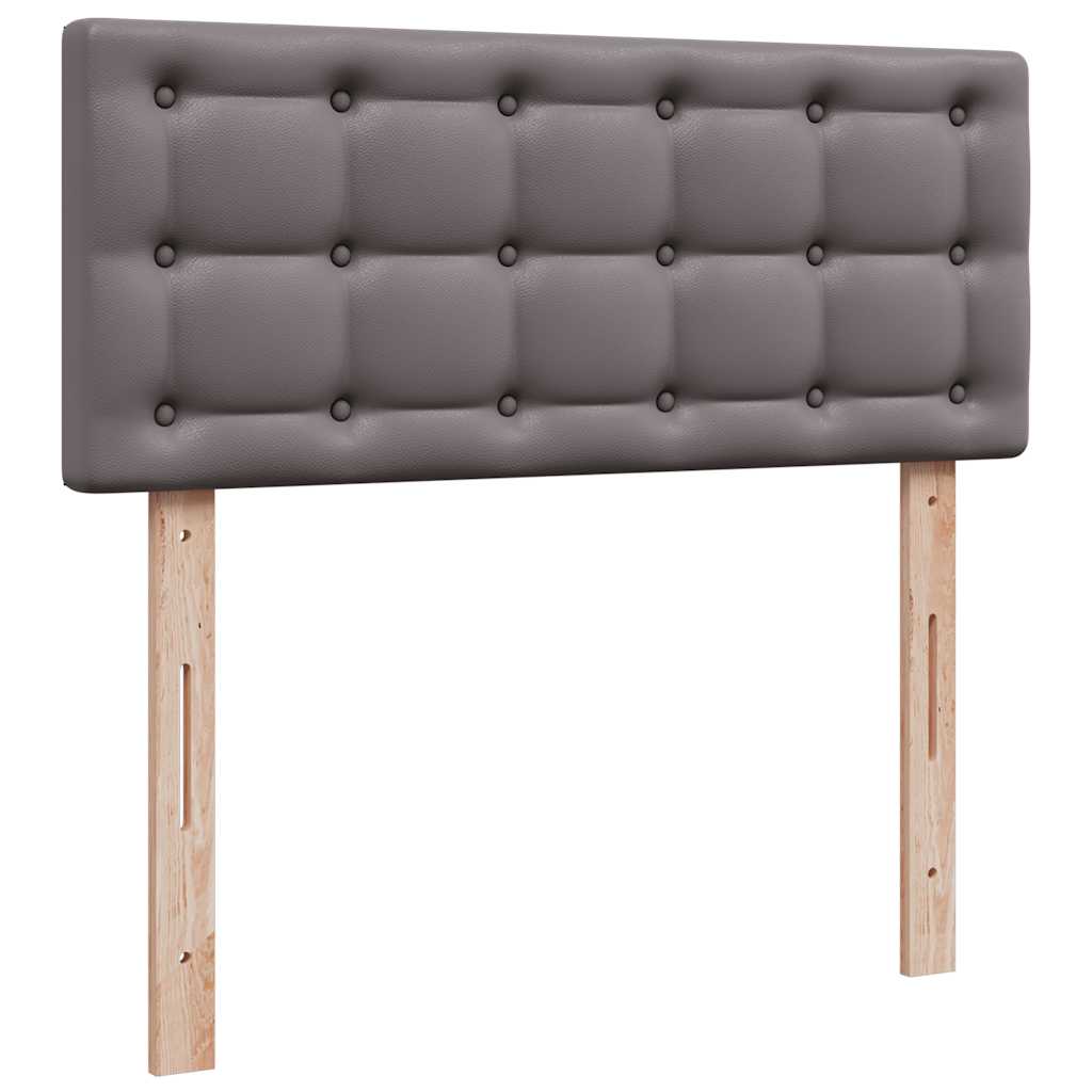 Ottoman bed met matras 120x200cm kunstleer grijs is nu te koop bij PeponiXL, paradijselijk wonen!