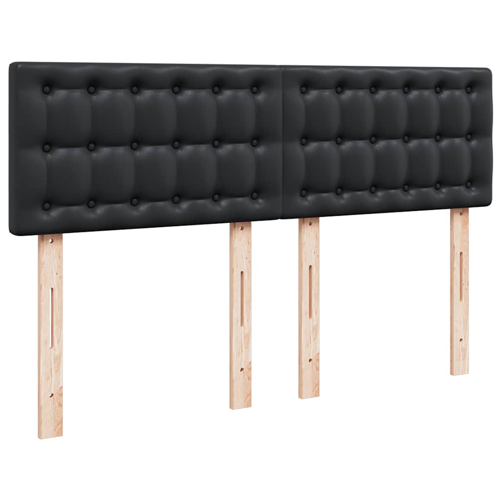 Ottoman bed met matras 140x200cm kunstleer zwart is nu te koop bij PeponiXL, paradijselijk wonen!