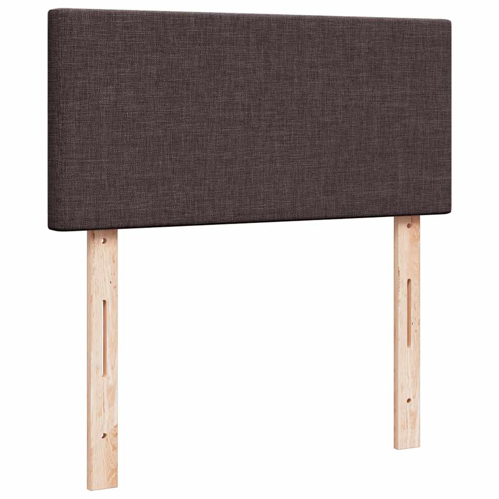 Ottoman bed met matras 80x200cm stof donkerbruin is nu te koop bij PeponiXL, paradijselijk wonen!