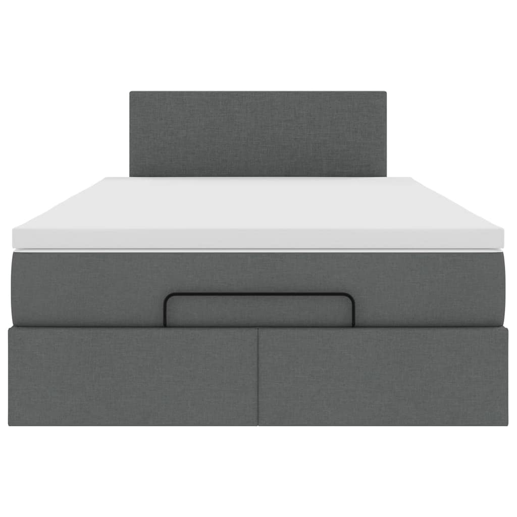 Bed met matras 120x200 cm stof donkergrijs is nu te koop bij PeponiXL, paradijselijk wonen!