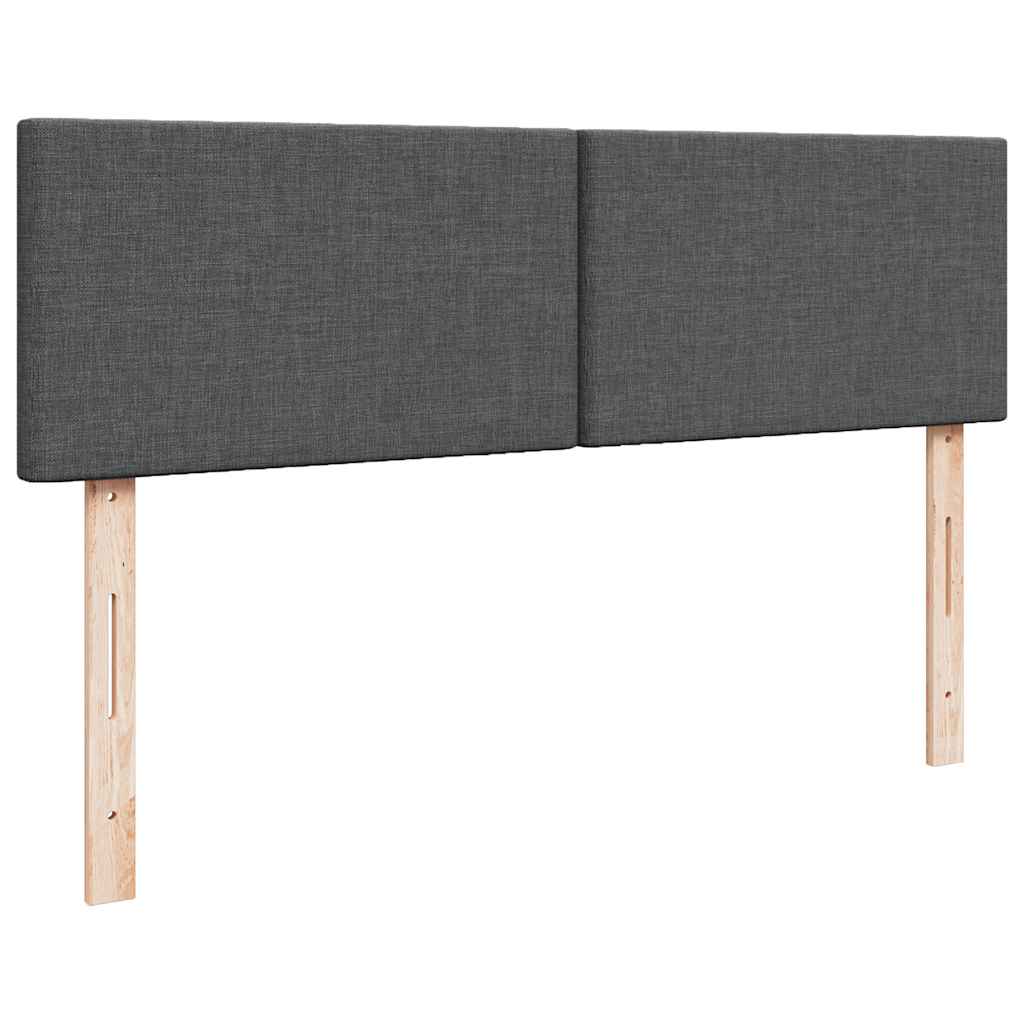Bed met matras 140x190 cm stof donkergrijs is nu te koop bij PeponiXL, paradijselijk wonen!