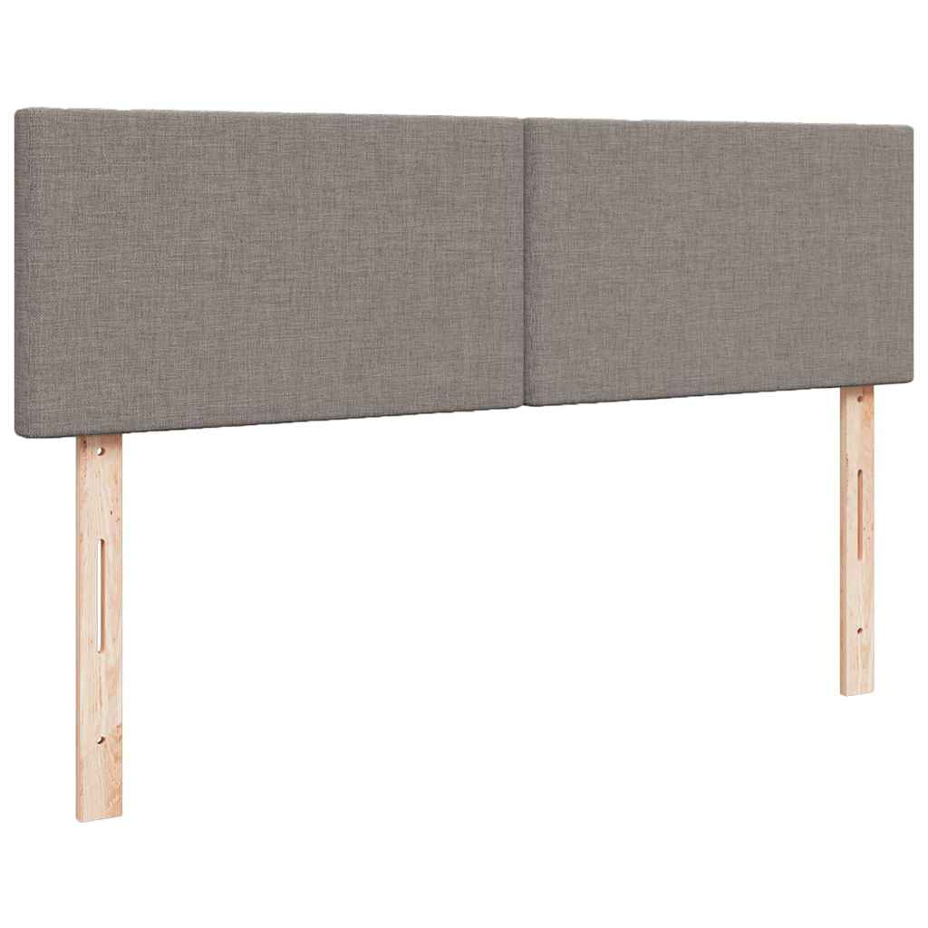 Bed met matras 140x190 cm stof taupe is nu te koop bij PeponiXL, paradijselijk wonen!