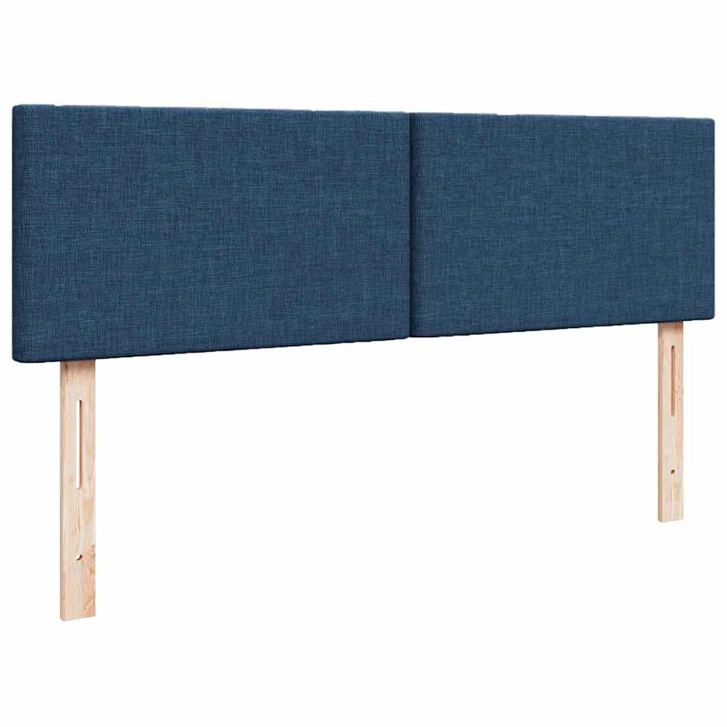 Ottoman bed met matras 140x200cm stof blauw is nu te koop bij PeponiXL, paradijselijk wonen!
