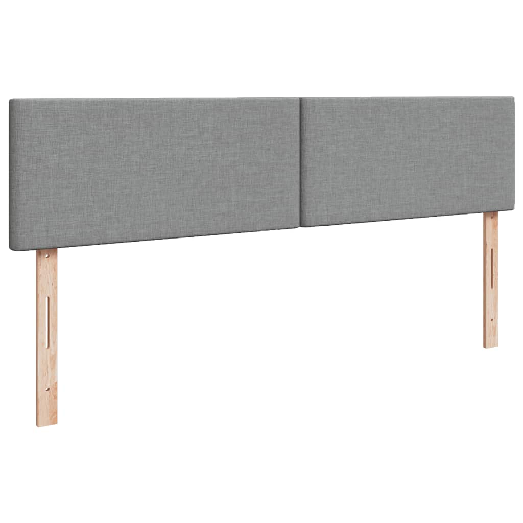 Bed met matras 160x200 cm stof lichtgrijs is nu te koop bij PeponiXL, paradijselijk wonen!