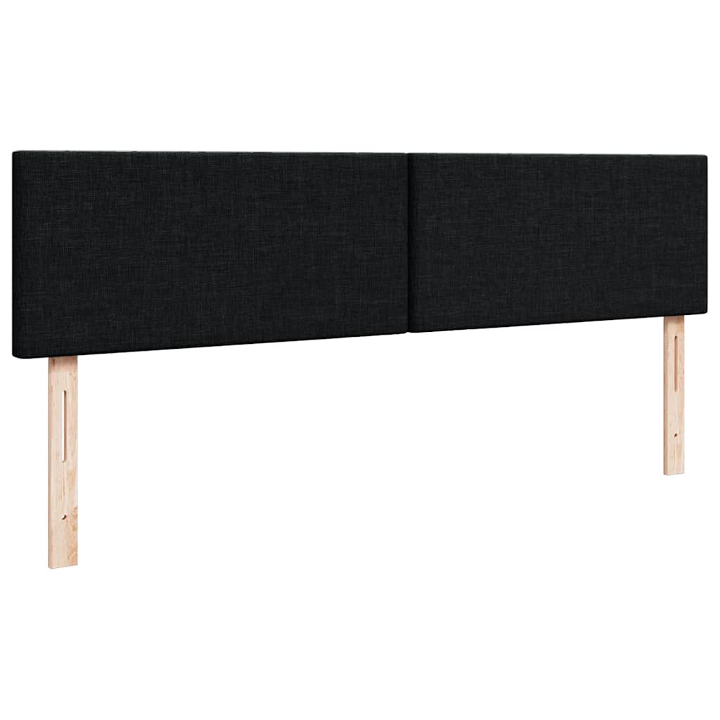 Ottoman bed met matras 160x200cm stof zwart is nu te koop bij PeponiXL, paradijselijk wonen!