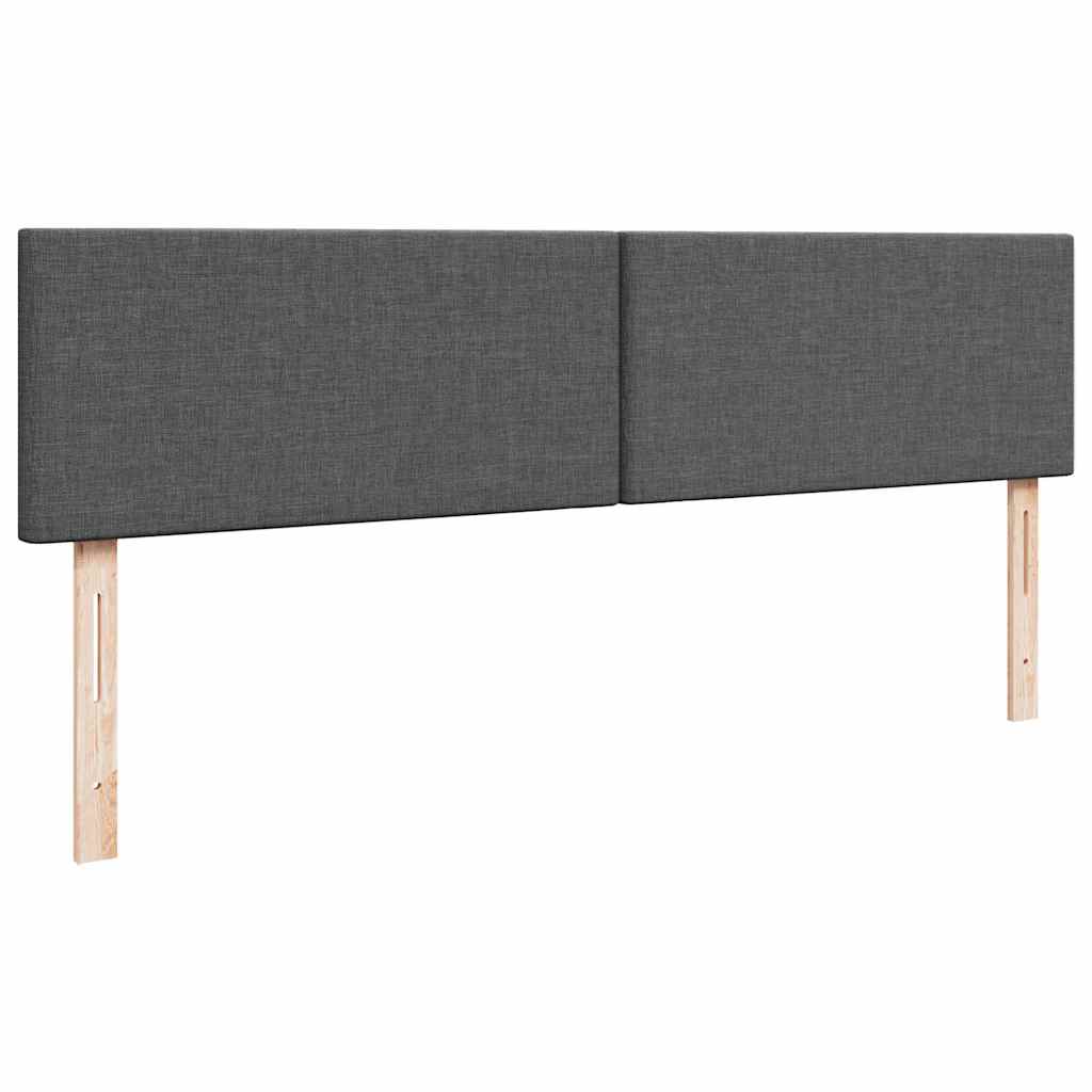 Ottoman bed met matras 200x200 cm stof donkergrijs is nu te koop bij PeponiXL, paradijselijk wonen!
