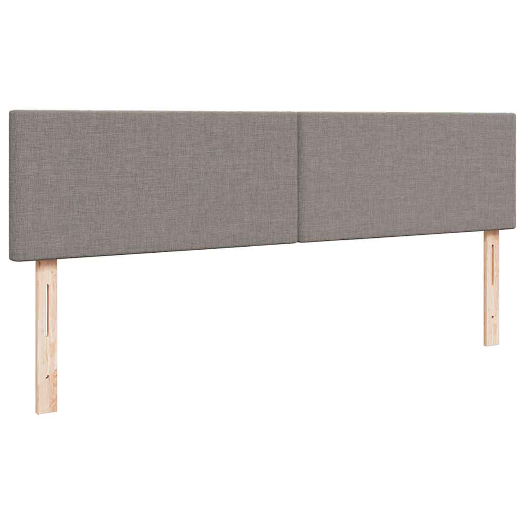 Ottoman bed met matras 200x200 cm stof taupe is nu te koop bij PeponiXL, paradijselijk wonen!