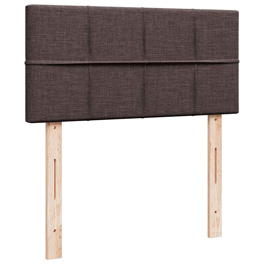 Ottoman bed met matras 90x190cm stof donkerbruin is nu te koop bij PeponiXL, paradijselijk wonen!