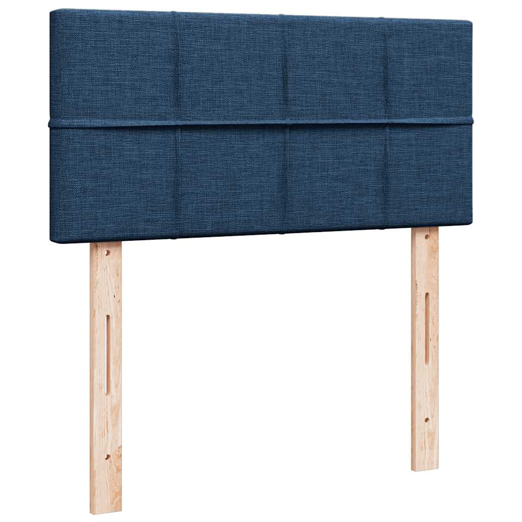 Ottoman bed met matras 90x190cm stof blauw is nu te koop bij PeponiXL, paradijselijk wonen!
