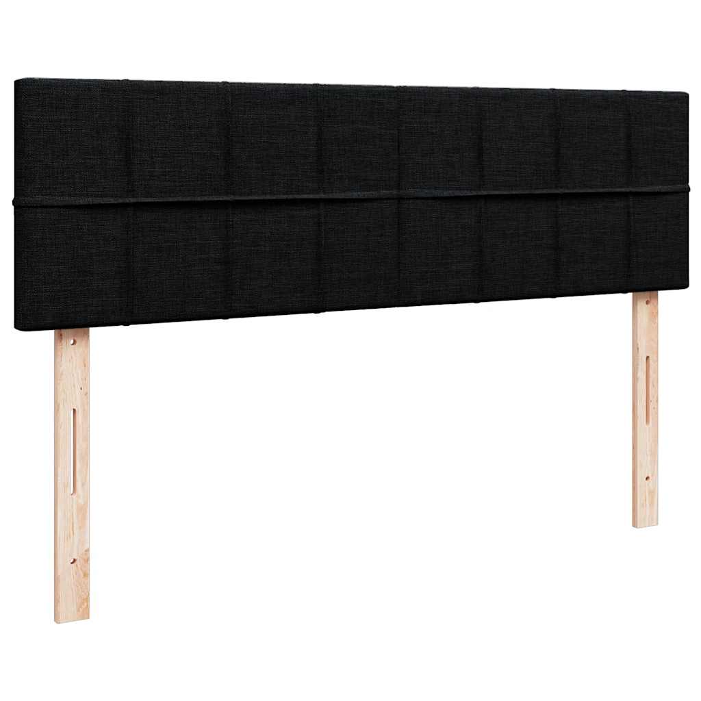 Bed met matras 140x190 cm stof zwart is nu te koop bij PeponiXL, paradijselijk wonen!