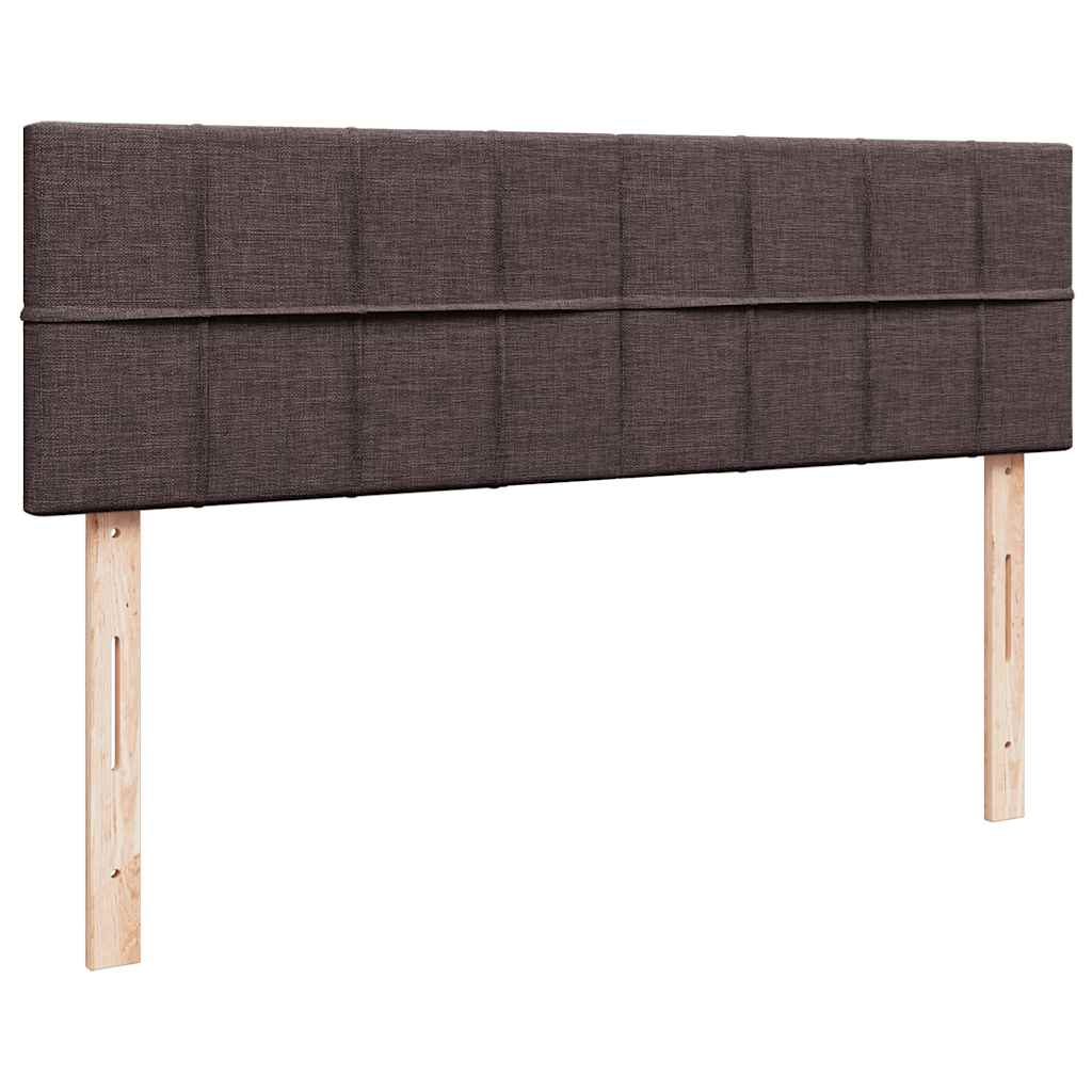 Bed met matras 140x190 cm stof donkerbruin is nu te koop bij PeponiXL, paradijselijk wonen!