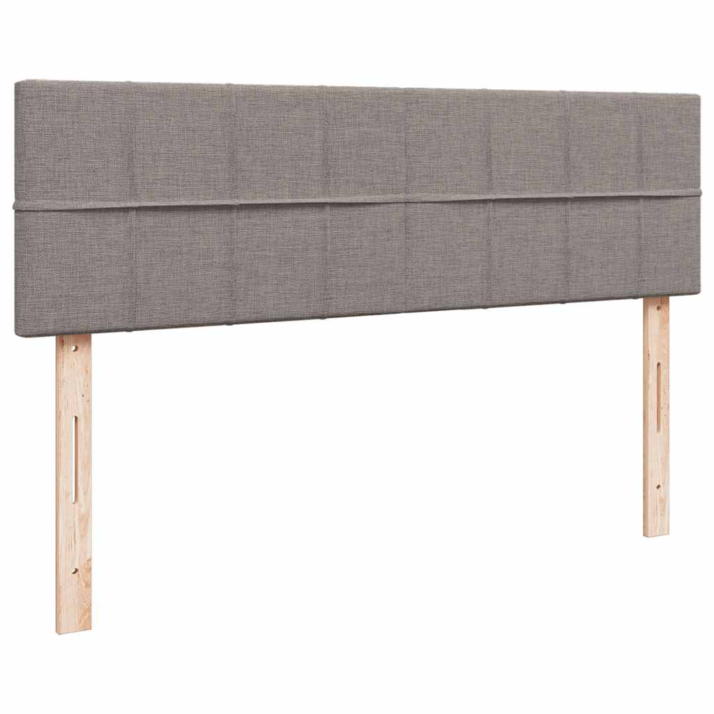 Bed met matras 140x190 cm stof taupe is nu te koop bij PeponiXL, paradijselijk wonen!