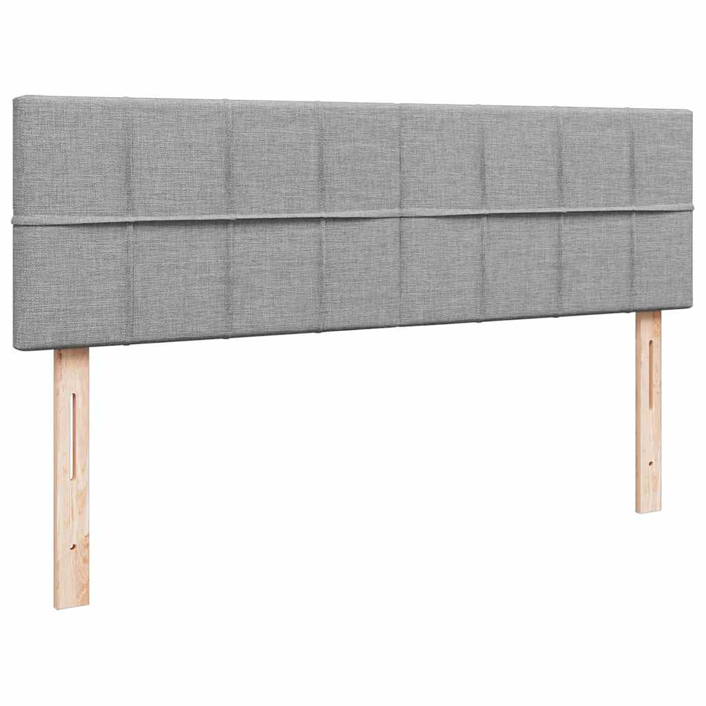 Ottoman bed met matras 140x200cm stof lichtgrijs is nu te koop bij PeponiXL, paradijselijk wonen!