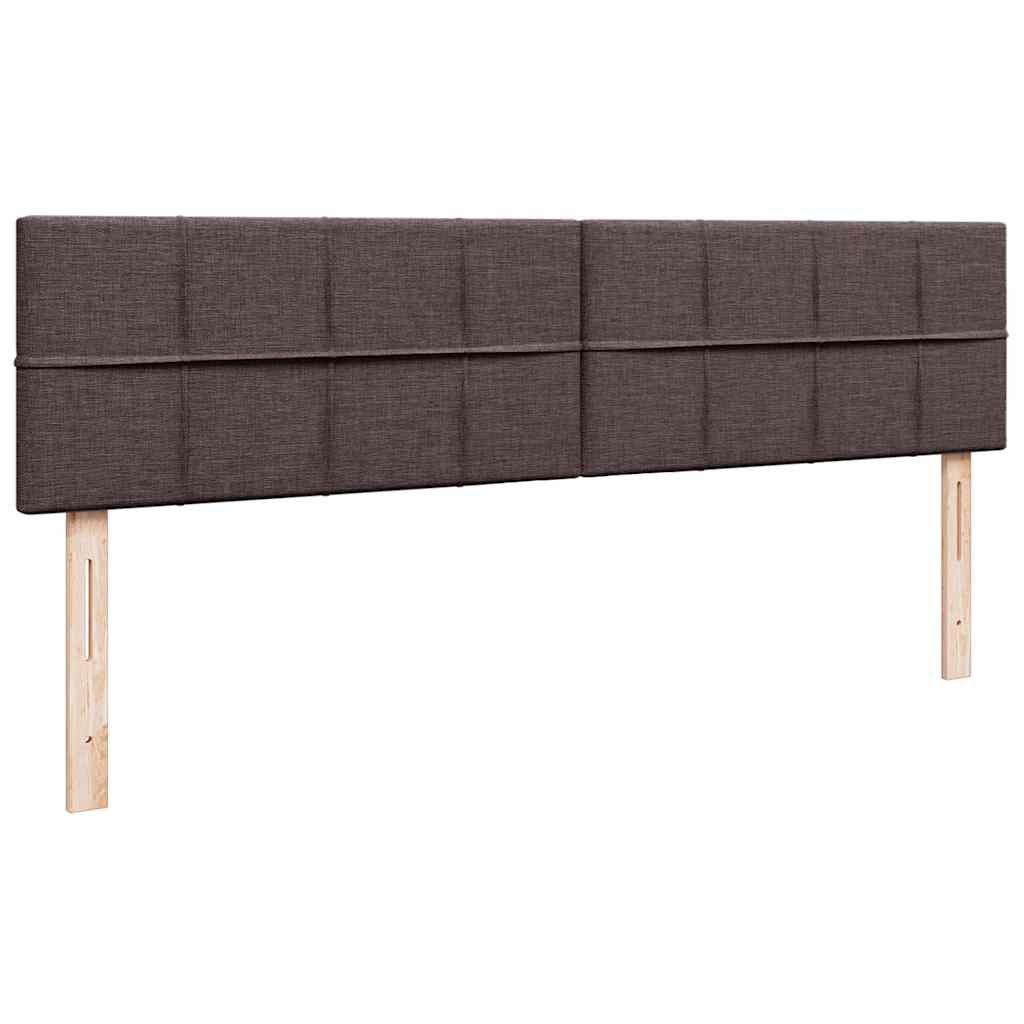 Ottoman bed met matras 180x200cm stof donkerbruin