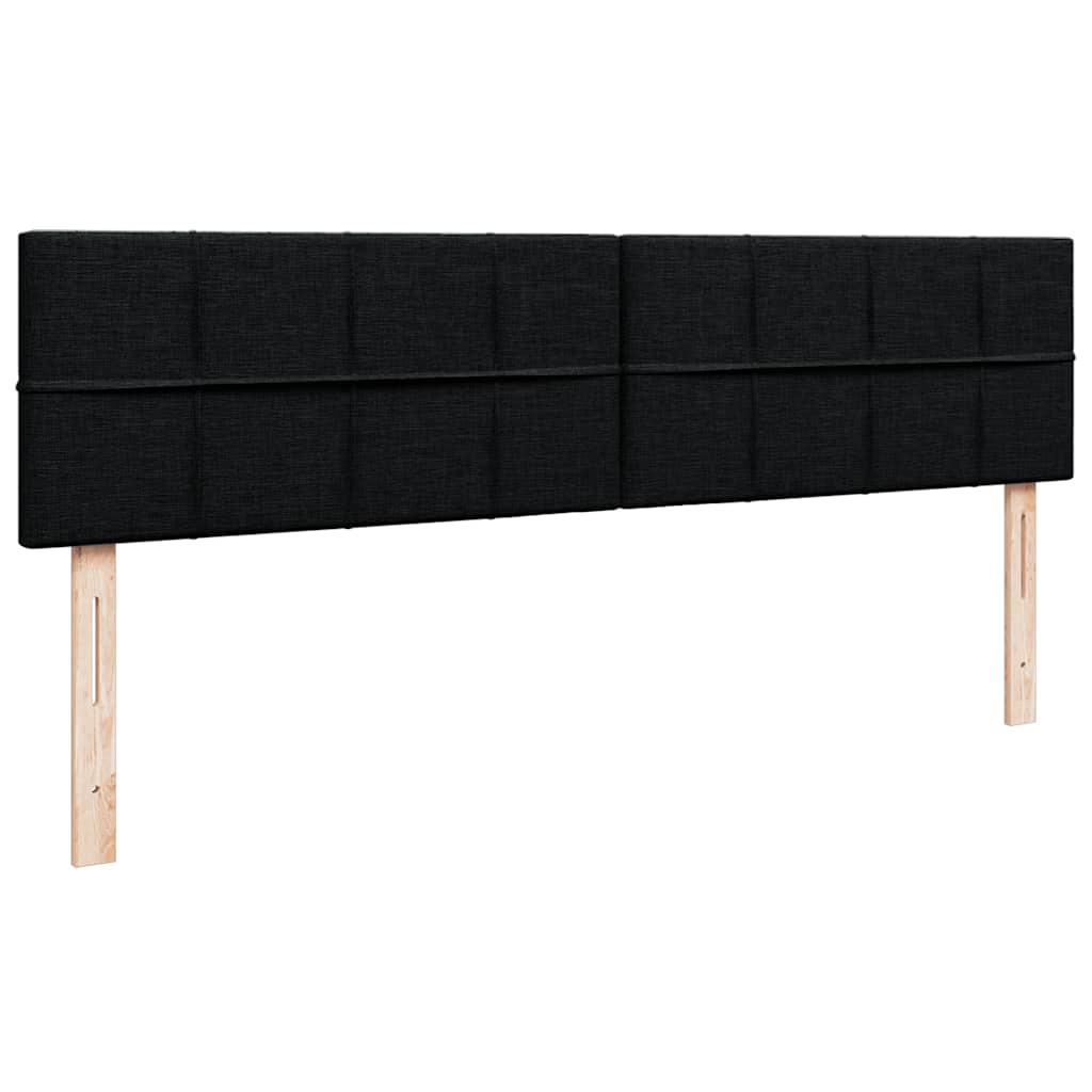 Ottoman bed met matras 200x200 cm stof zwart