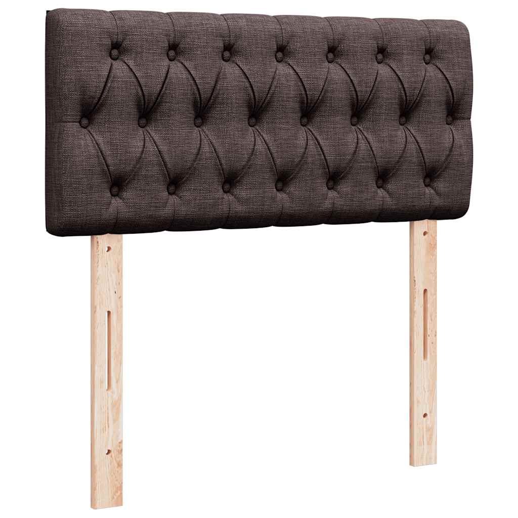 Ottoman bed met matras 90x190cm stof donkerbruin is nu te koop bij PeponiXL, paradijselijk wonen!