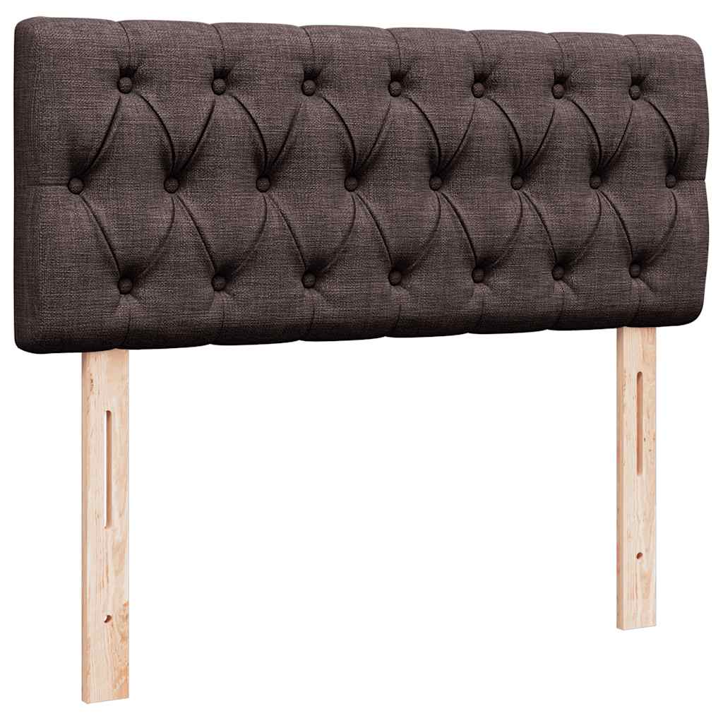 Ottoman bed met matras 120x190 cm stof donkerbruin is nu te koop bij PeponiXL, paradijselijk wonen!
