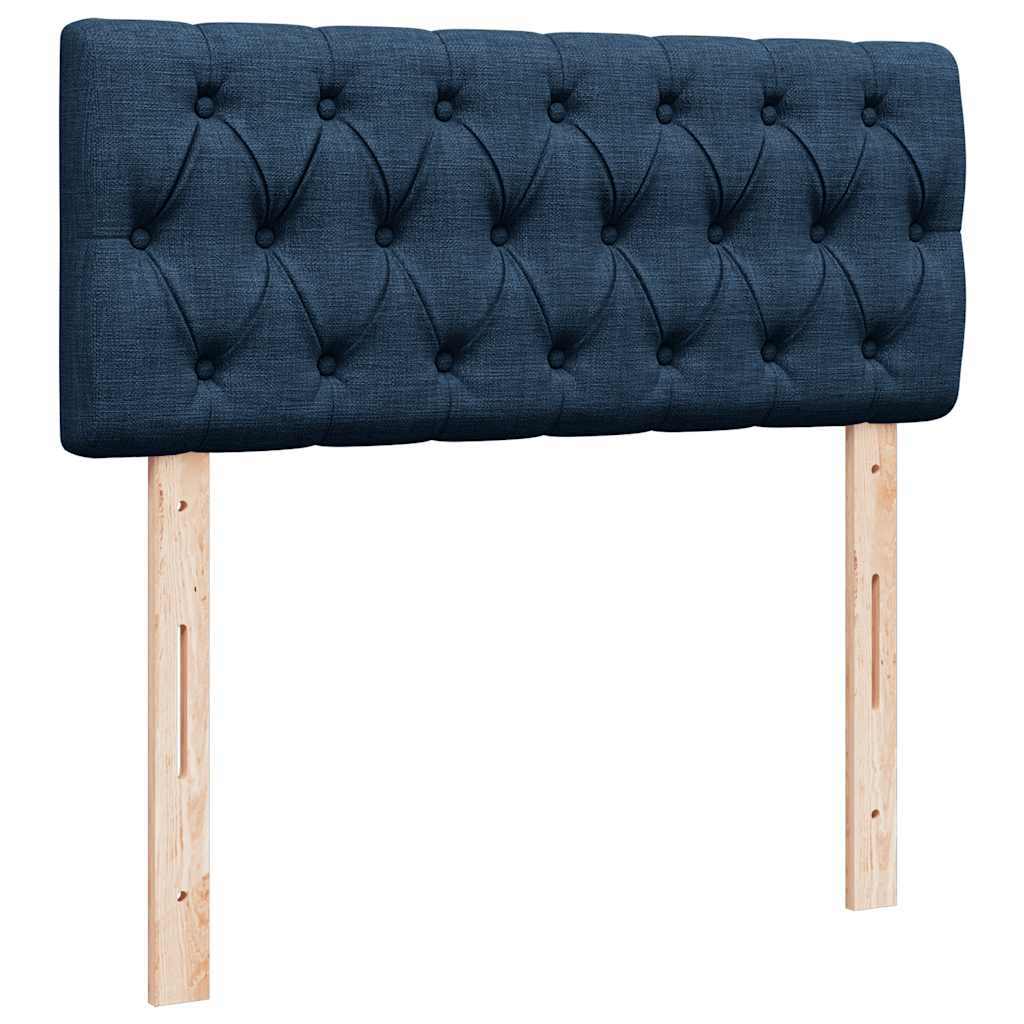 Bed met matras 120x200 cm stof blauw is nu te koop bij PeponiXL, paradijselijk wonen!