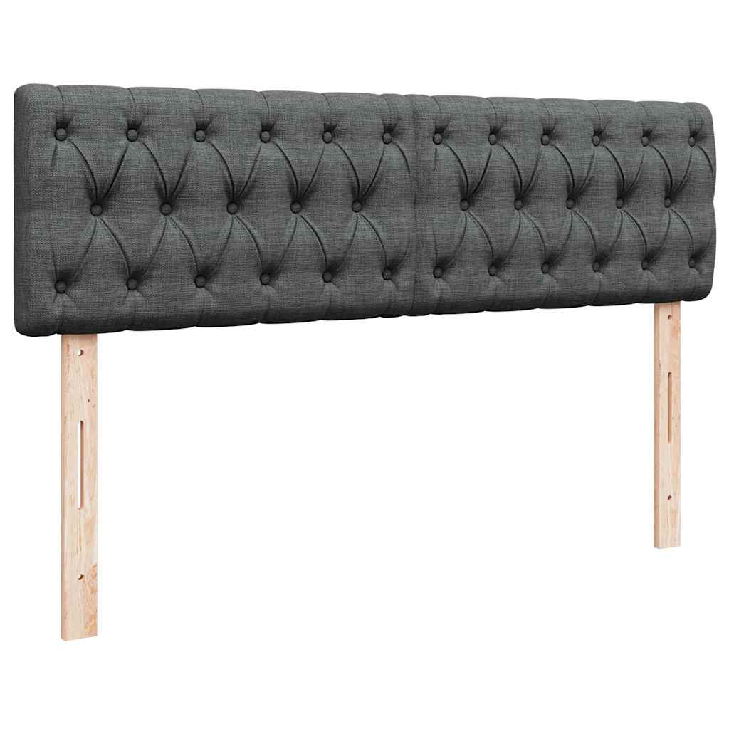 Bed met matras 140x190 cm stof donkergrijs is nu te koop bij PeponiXL, paradijselijk wonen!