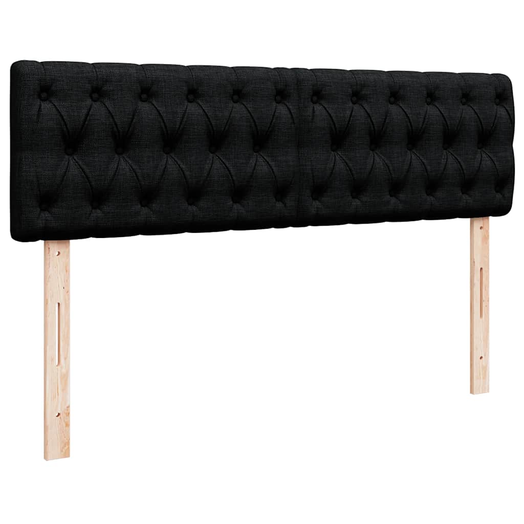 Bed met matras 140x190 cm stof zwart is nu te koop bij PeponiXL, paradijselijk wonen!