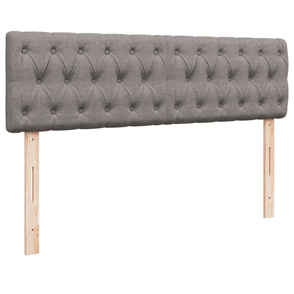 Bed met matras 140x190 cm stof taupe is nu te koop bij PeponiXL, paradijselijk wonen!